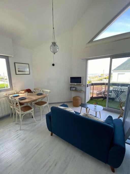 Joli appartement 4 personnes - vue mer Ploemeur Extérieur photo